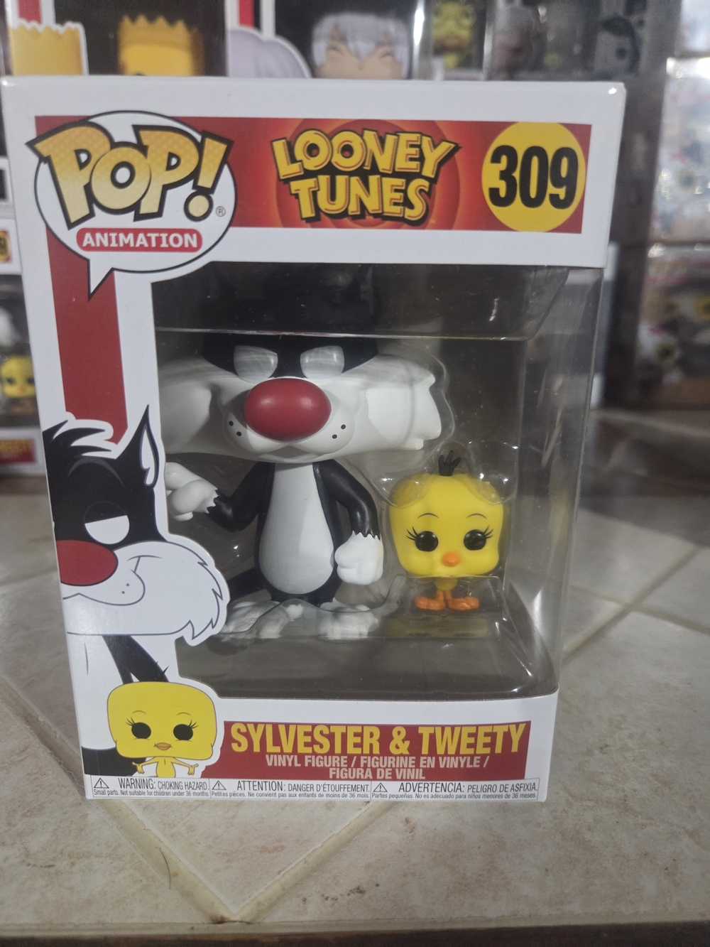 Funko Looney Tunes Sylvester & Tweety Vinyl Figure - Black, White & Yellow